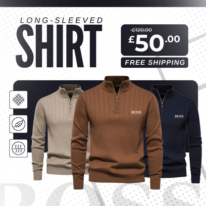 Premium Knit Half-Zip Jumper [HB]